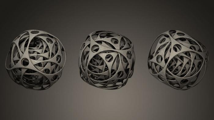 نموذج ثلاثي الأبعاد لآلة CNC الأشكال الهندسية الكرة الدوران
